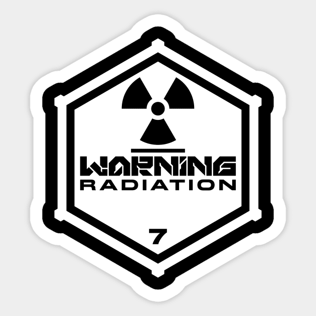 Warning: Radiation Sticker by TerminalDogma